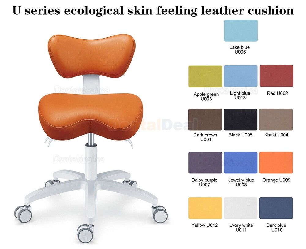 TYTC PLST-060 Ergonomic Dental Operator Assistant Chair Dentist Stool with Backrest Adjustable
